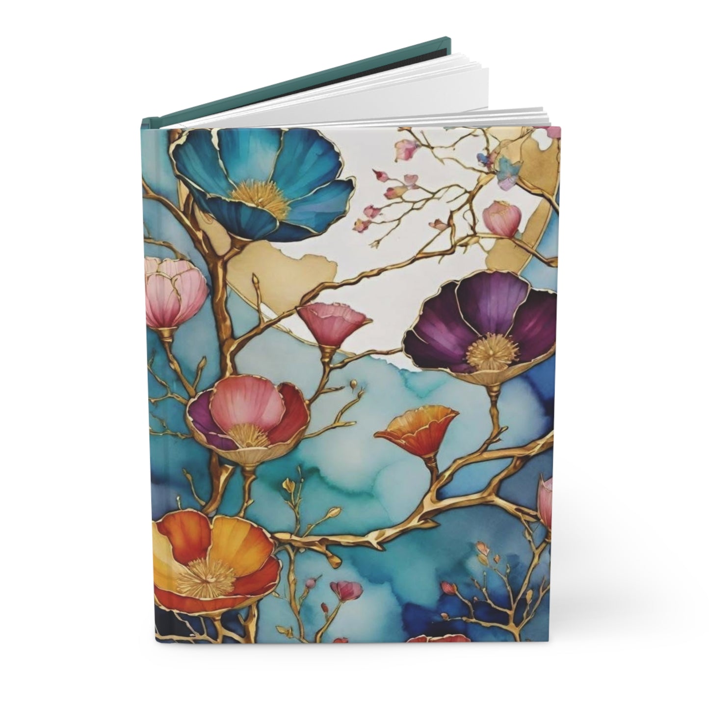 Floral Abstracts Hardcover Journal Elegant, Artistic, Perfect for Notes, Doodles, Gifts, Self-Reflection, Mother's Day, Graduation