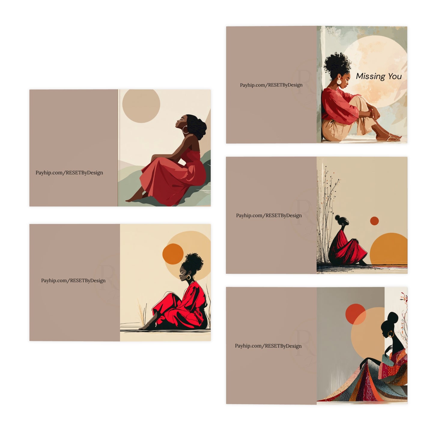 Multi-Design Greeting Cards Pack | Blank Note Cards, DIY Invitations, Personalized Stationery, Greeting Card Set, Handmade Cards