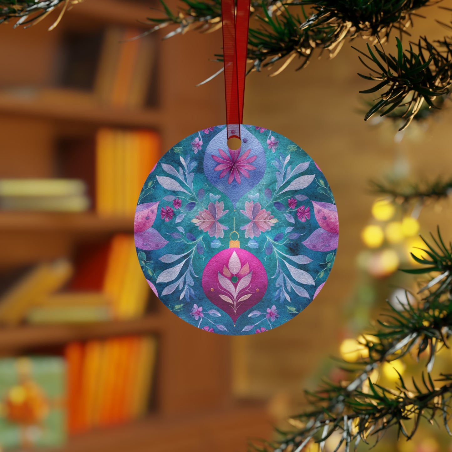 Floral Metal Ornament