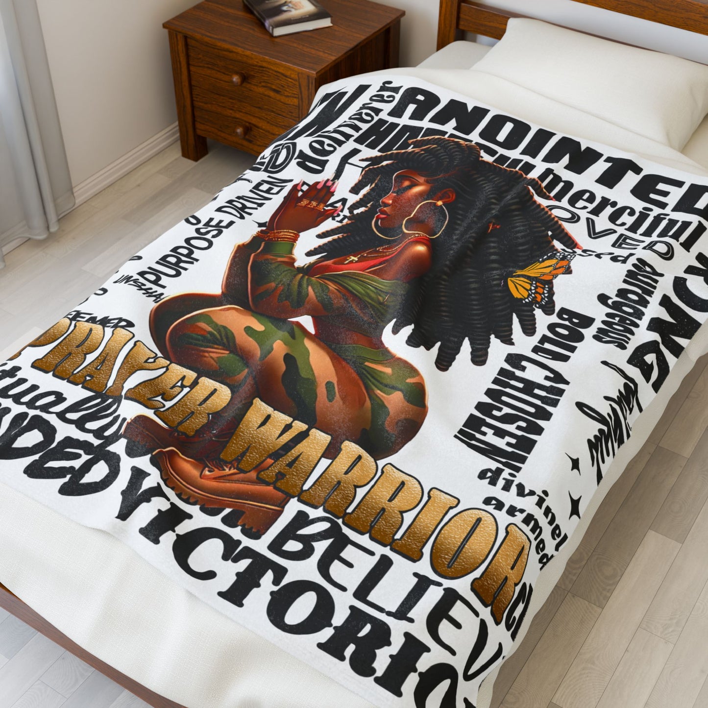 Prayer Warrior Plush Blanket