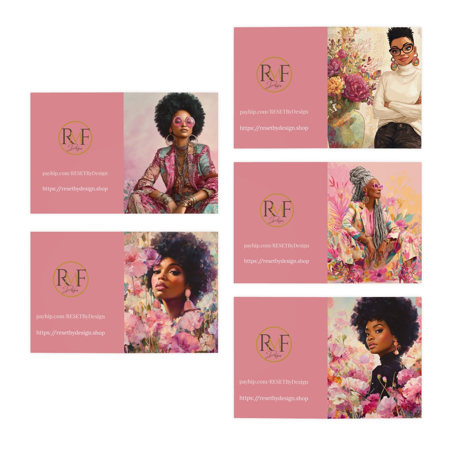 Multi-Design Note Cards (5-Pack)