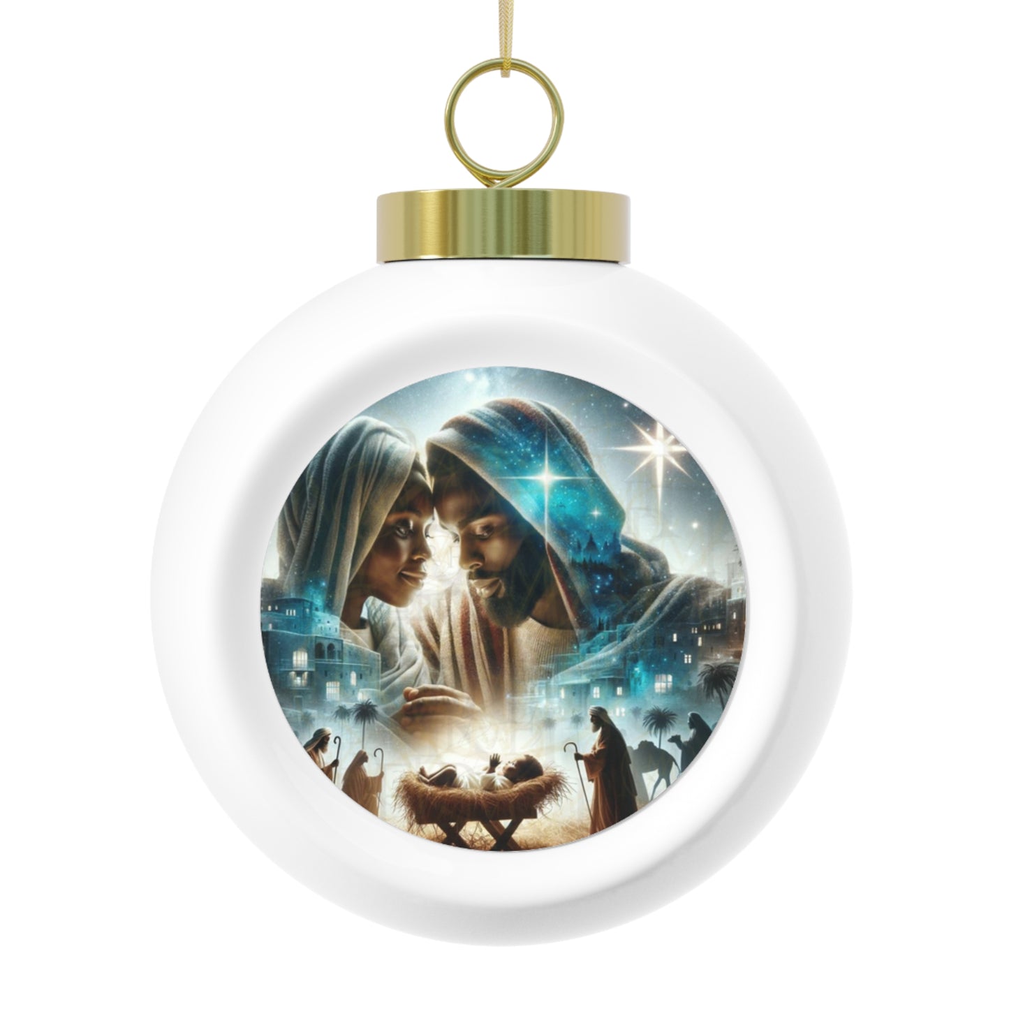 Holy Family Christmas Ball Ornament