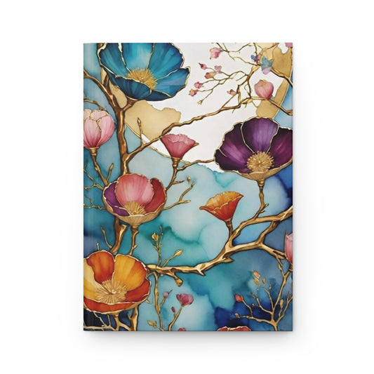 Floral Abstracts Hardcover Journal Elegant, Artistic, Perfect for Notes, Doodles, Gifts, Self-Reflection, Mother's Day, Graduation