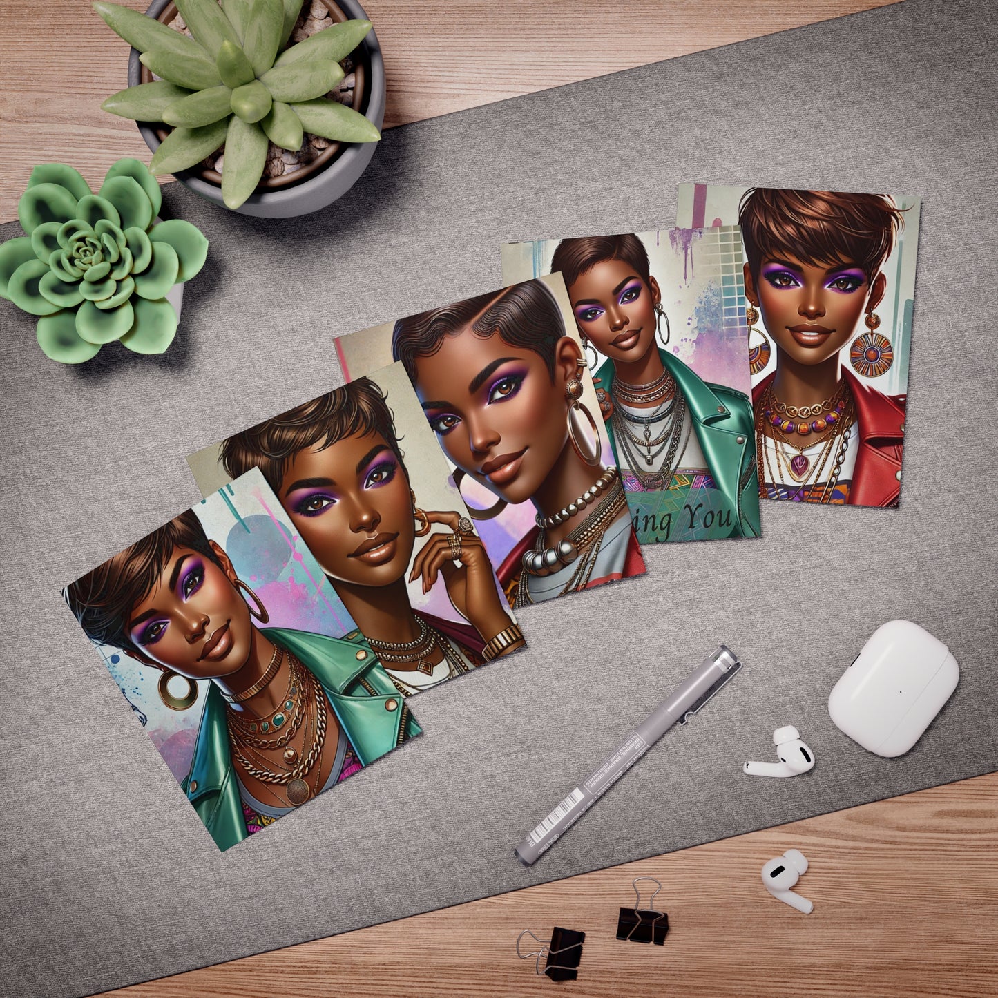 Vibrant Multi-Design Greeting Cards - Perfect for Birthdays, Anniversaries, Missing You, Art Lovers, Note Cards