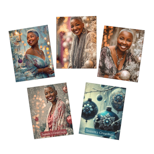 Afro-centric Christmas Note Card Set (5-Pack)