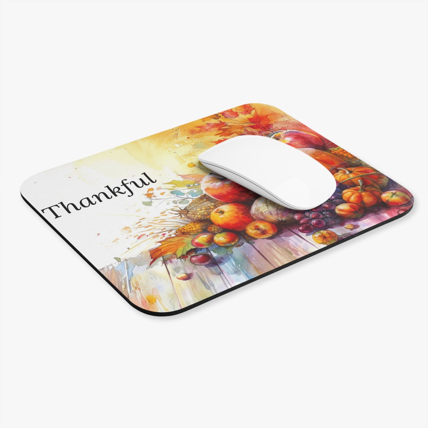 Thankful Harvest Mouse Pad, Autumn Decor, Fall Gifts, Office Accessories, Thanksgiving Decoration, Seasonal Home Office