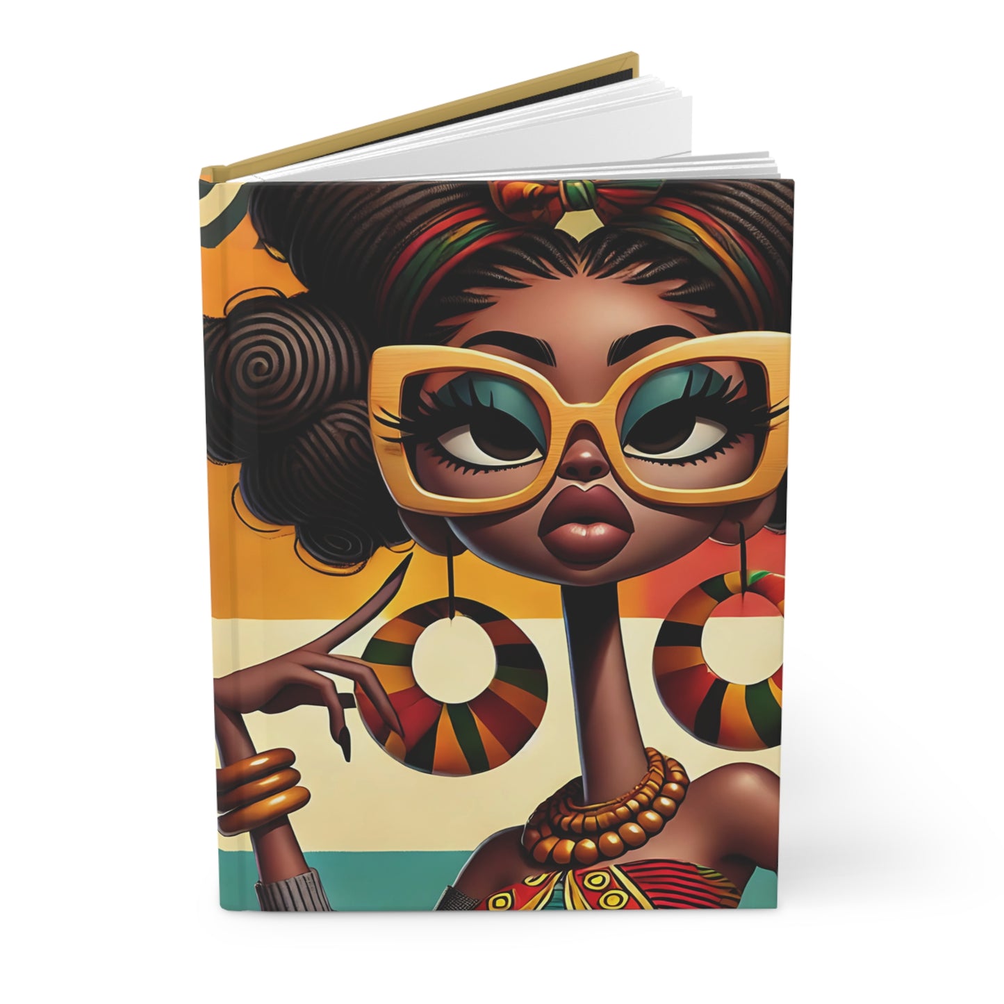 Hardcover Journal for Creative Minds, Artistic Notebook, Fashionable Diary, Gift for Writers, Inspirational Journal, Stylish, Chic