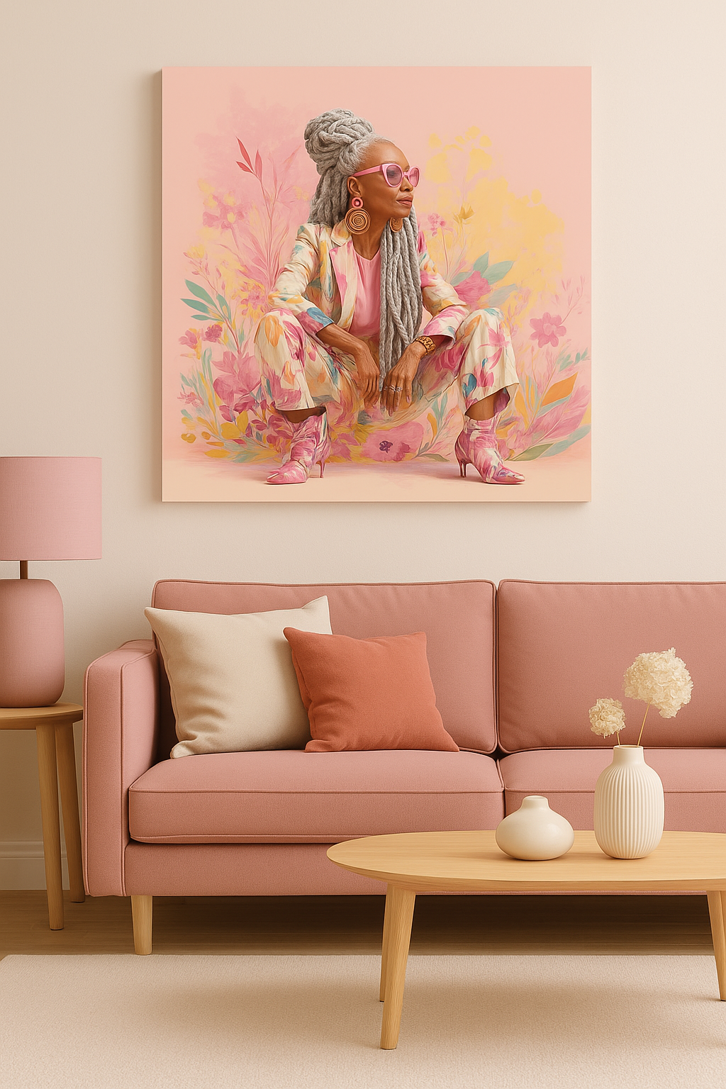 "Rooted in Grace" - Afrocentric Watercolor Wall Art Print