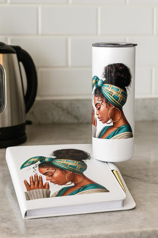 Prayer & Peace Journal + 20oz Tumbler Gift Set